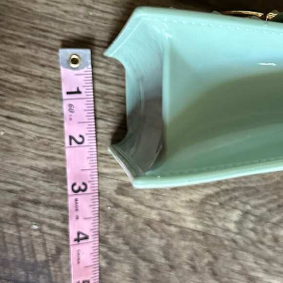 Tiny Mint Green Plastic Purse Gold Chain Strap & Clasp - Picture 11 of 13